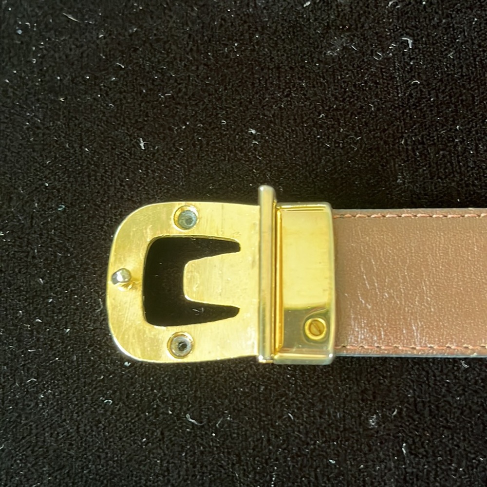 Minimalist Dior buckle with reversible black and brown belt size 34 - Picture 4 of 12